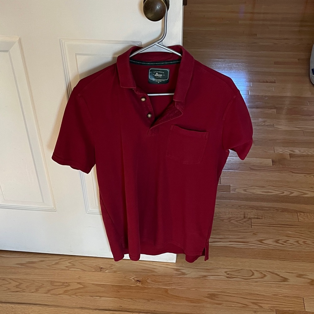 Bass men’s shirt, dark red